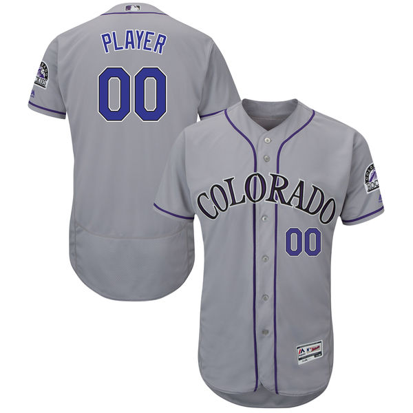 Men's Colorado Rockies Flex Base Custom Jersey MLBC0008